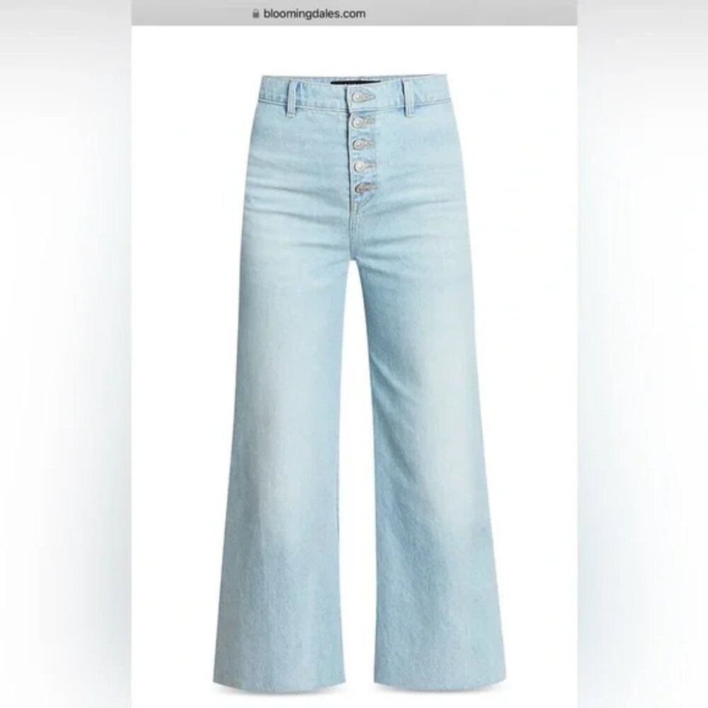 Veronica Beard Grant Wide Leg crop jeans NWOT